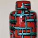 Vintage West-Germany vase by Scheurich with handpainted Bamboo decor
