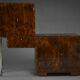 Cabinet de bar Art Déco – forme asymétrique – Pologne, années 1930