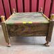 Pakistan, Punjab region. Old small tea table with traditional décor
