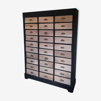 Trade cabinet 30 drawers handles bronze shells