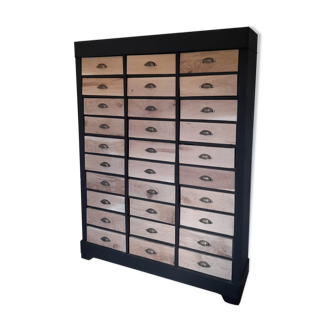 Trade cabinet 30 drawers handles bronze shells