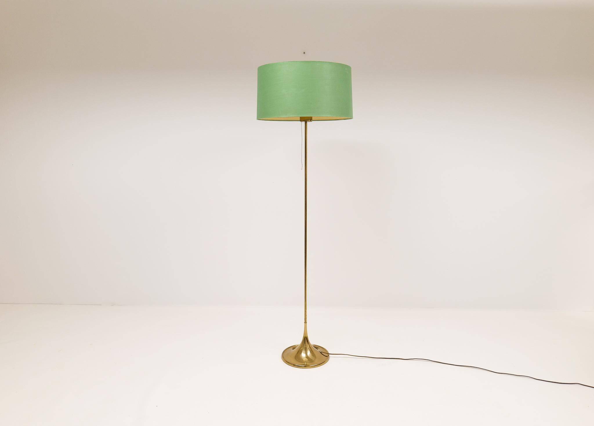 Mid-century brass floor lamp Bergboms G-024, Sweden, 1960s