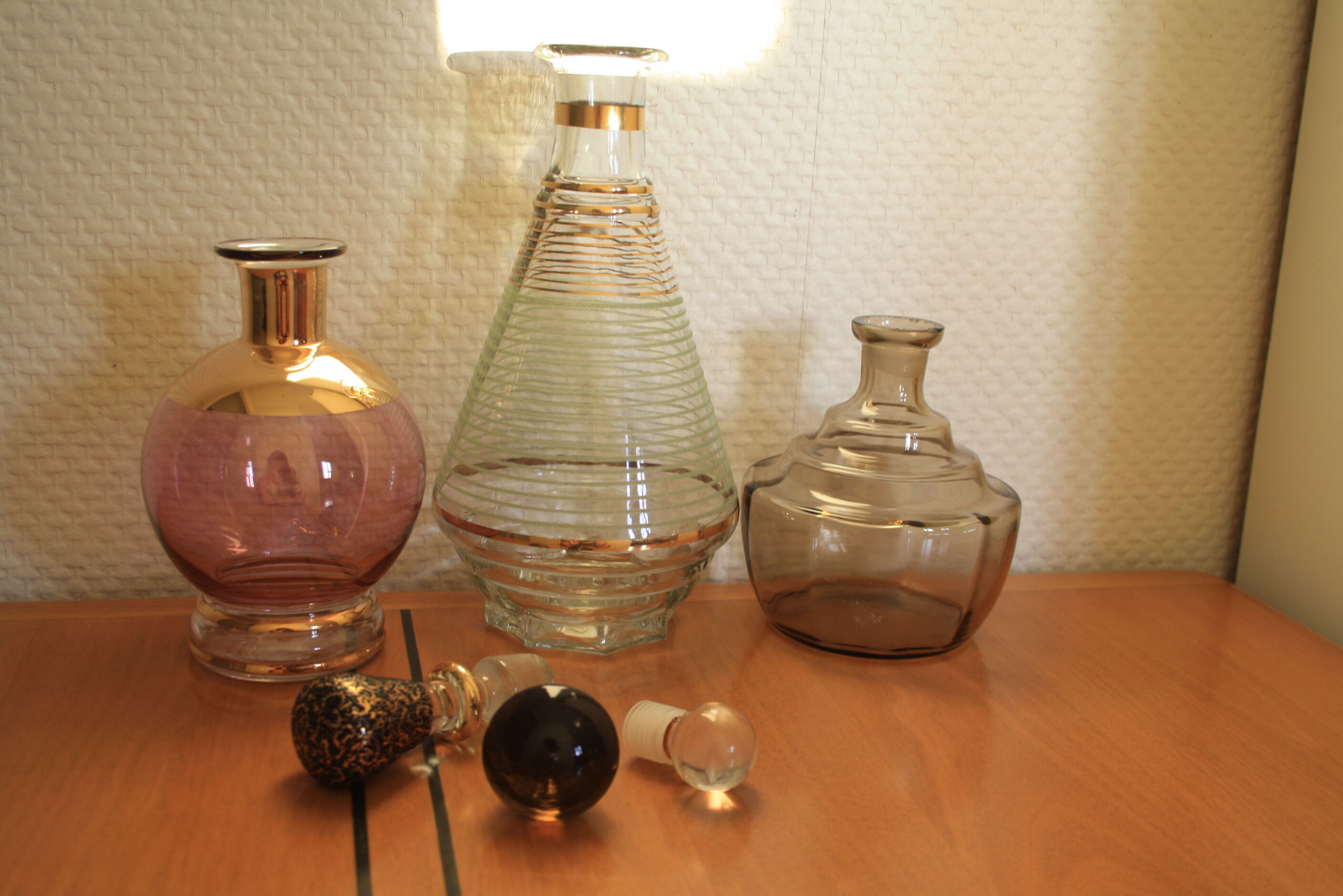 Set of old bottles