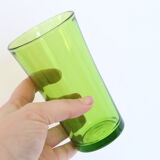 Set of 4 vintage green Duralex water glasses