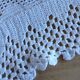 Handmade crochet antique bedspread