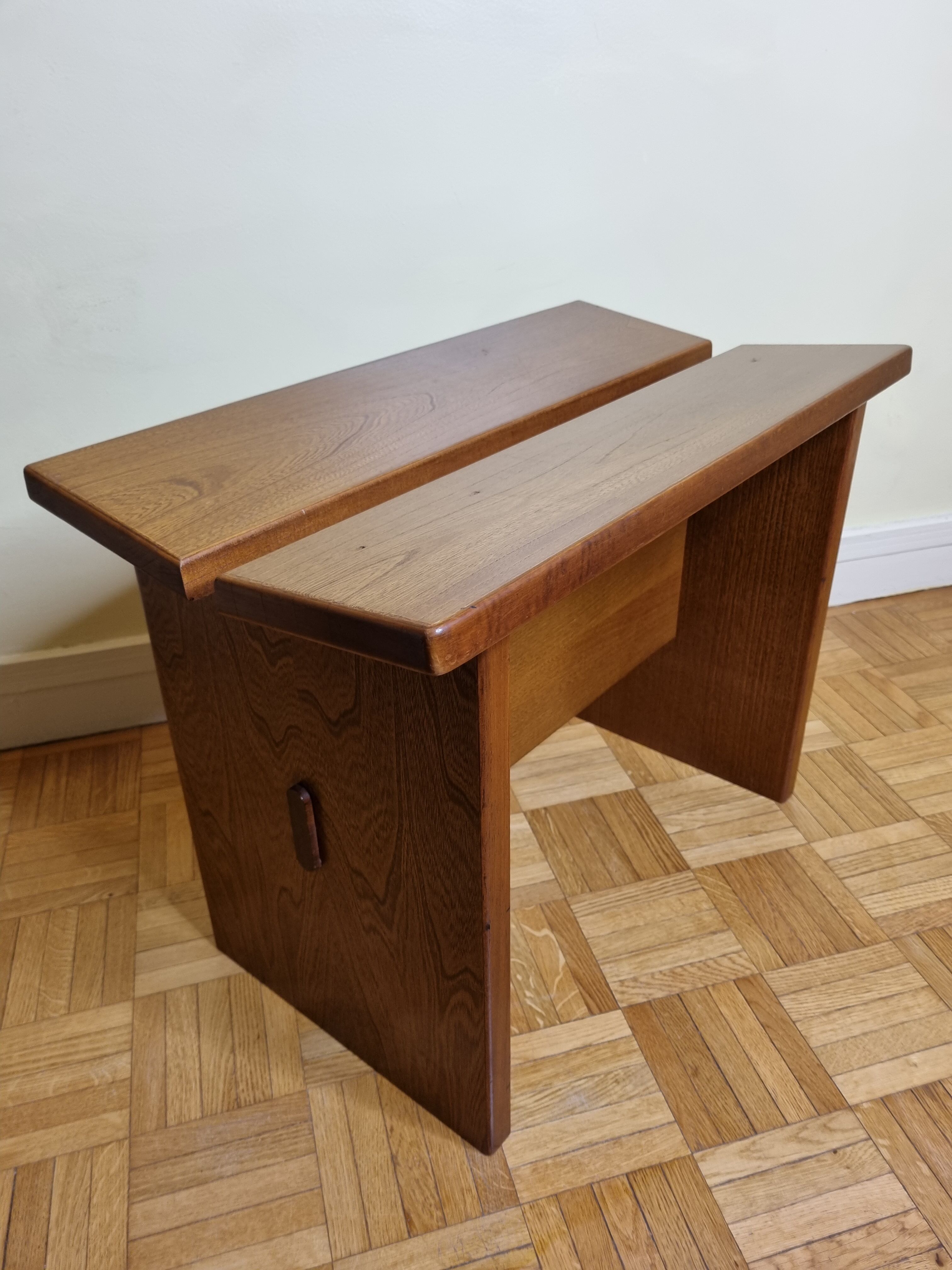 Solid wood bench "Gautier" vintage, 60s-70s