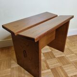 Solid wood bench "Gautier" vintage, 60s-70s