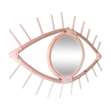 Miroir rotin forme oeil