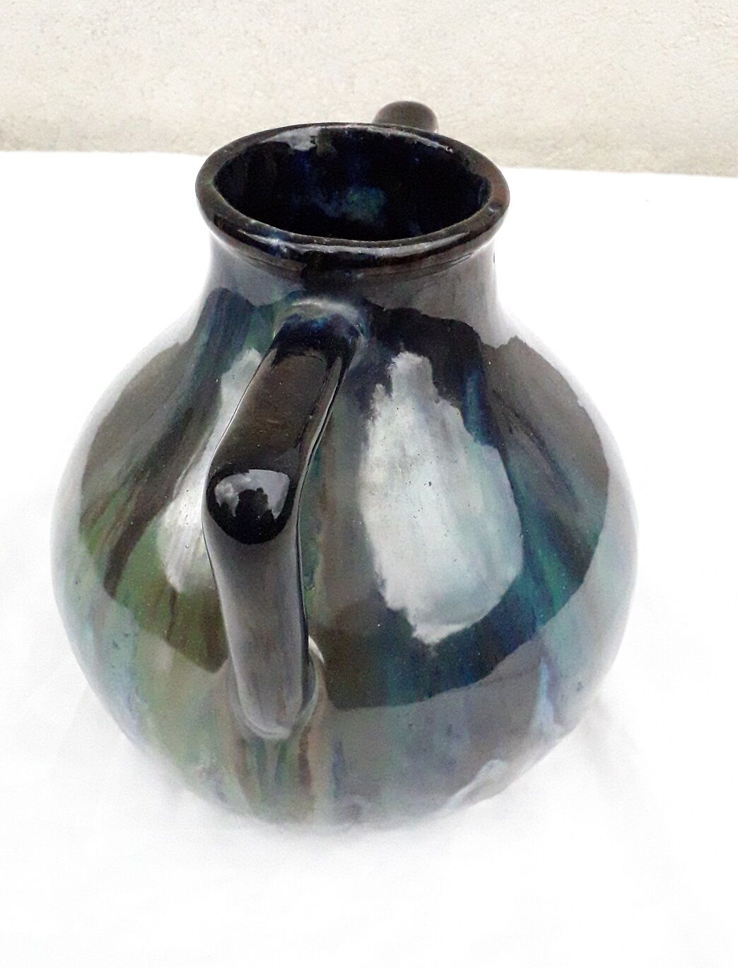 Signed stoneware vase