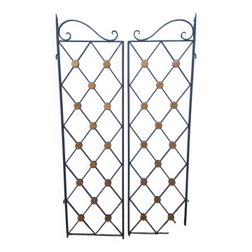 Wrought iron grilles, wrought iron partition doors