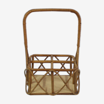 Rattan bottle holder