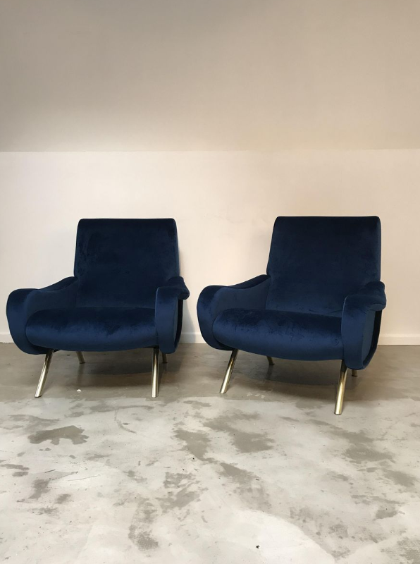 Pair of armchairs "Lady", Marco Zanuso