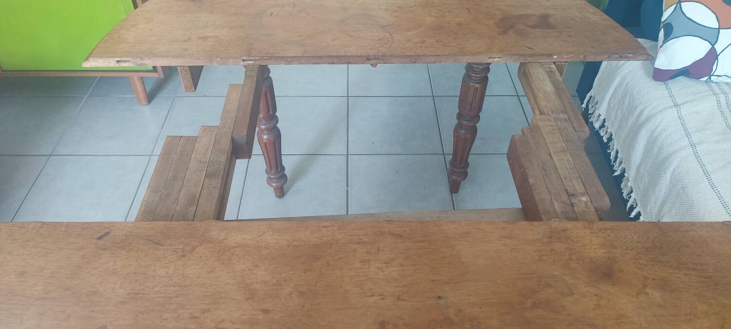 Walnut campaign table