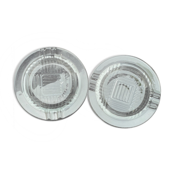 Cendriers art déco verre transparent ciselé