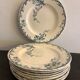 Set of 10 dessert plates KG Lunéville Passiflore model