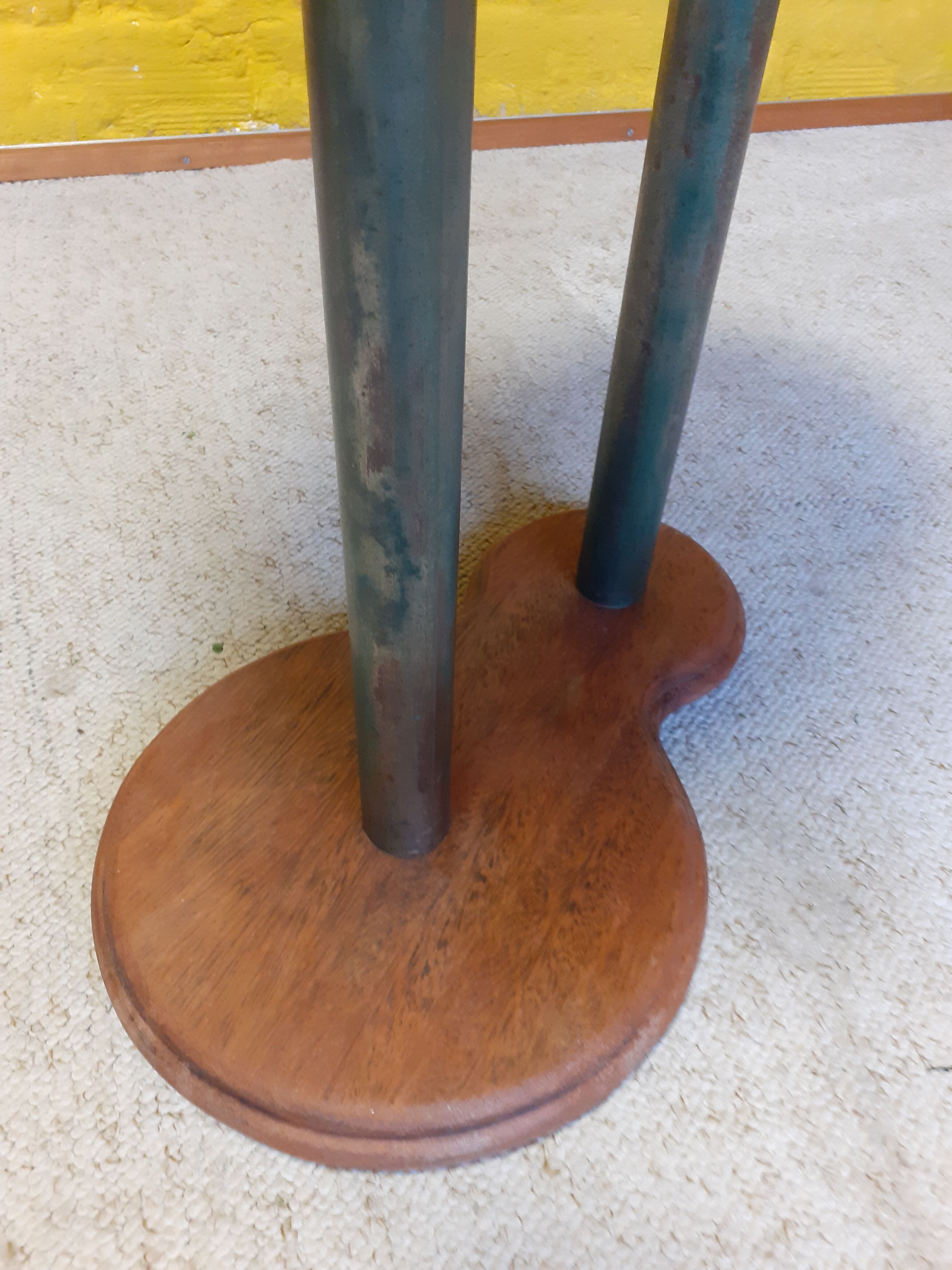 Shelf - old plant door, oak and metal