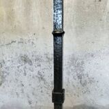 Brutalist wrought iron floor lamp