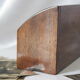 Vintage mail holder in cherry wood