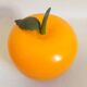 Orange ice bucket 1970s Height 17 cm