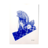 Sérigraphie "Follow The White Rabbit"