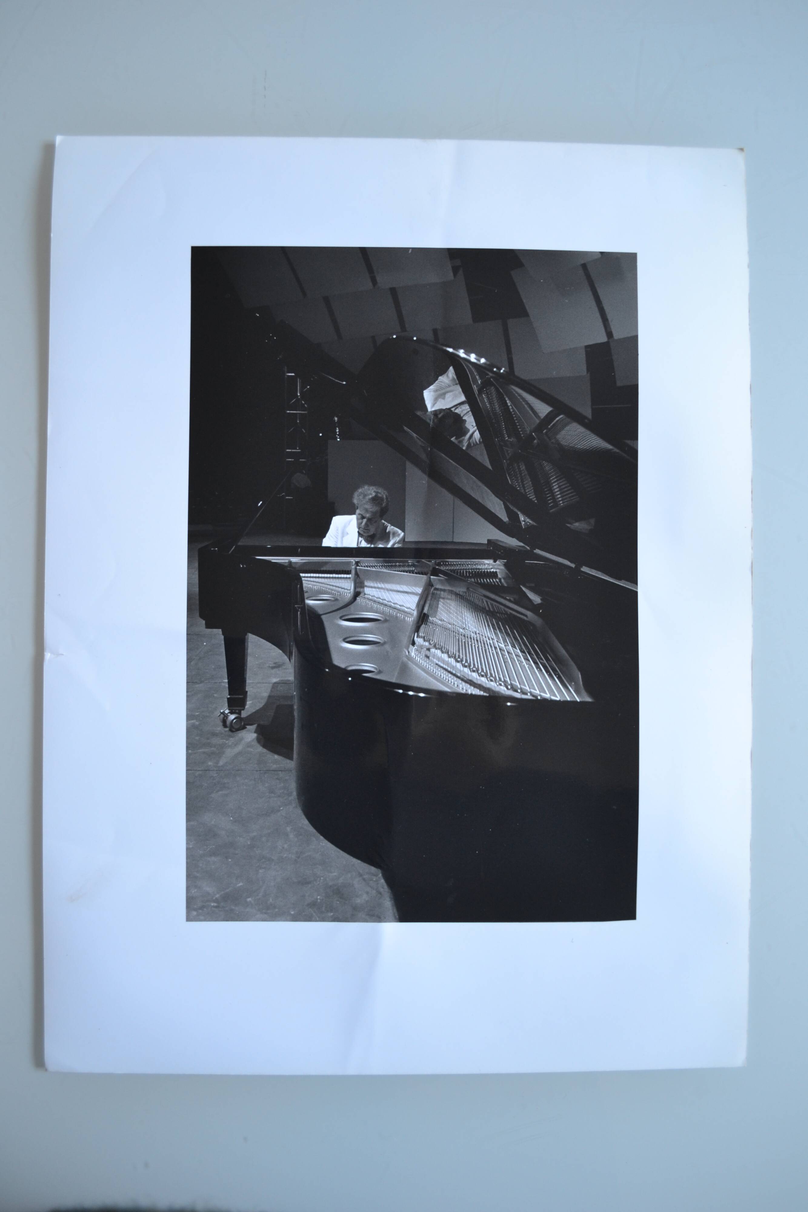 "piano pianist" original anonymous black & white photo