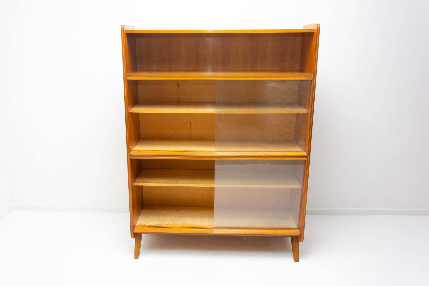 Mid century walnut bookcase by František Jirák, 1960´s, Czechoslovakia