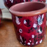 Collection Trio "Rouges de Vallauris" – Marius GIUGE – Design 1960