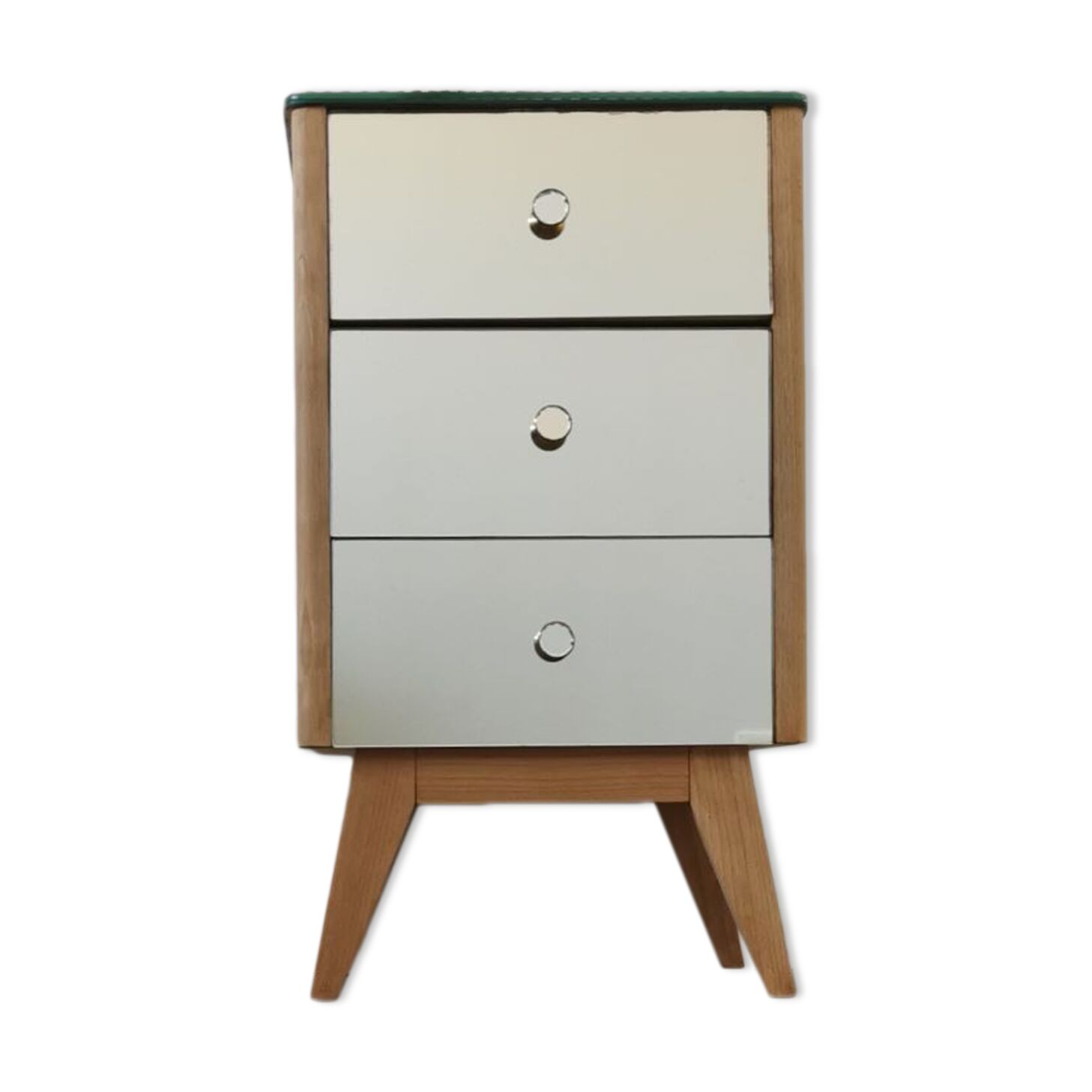 Vintage mirror bedside table