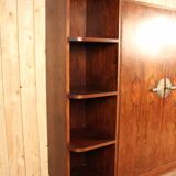 Asymmetrical art deco rosewood veneer cabinet
