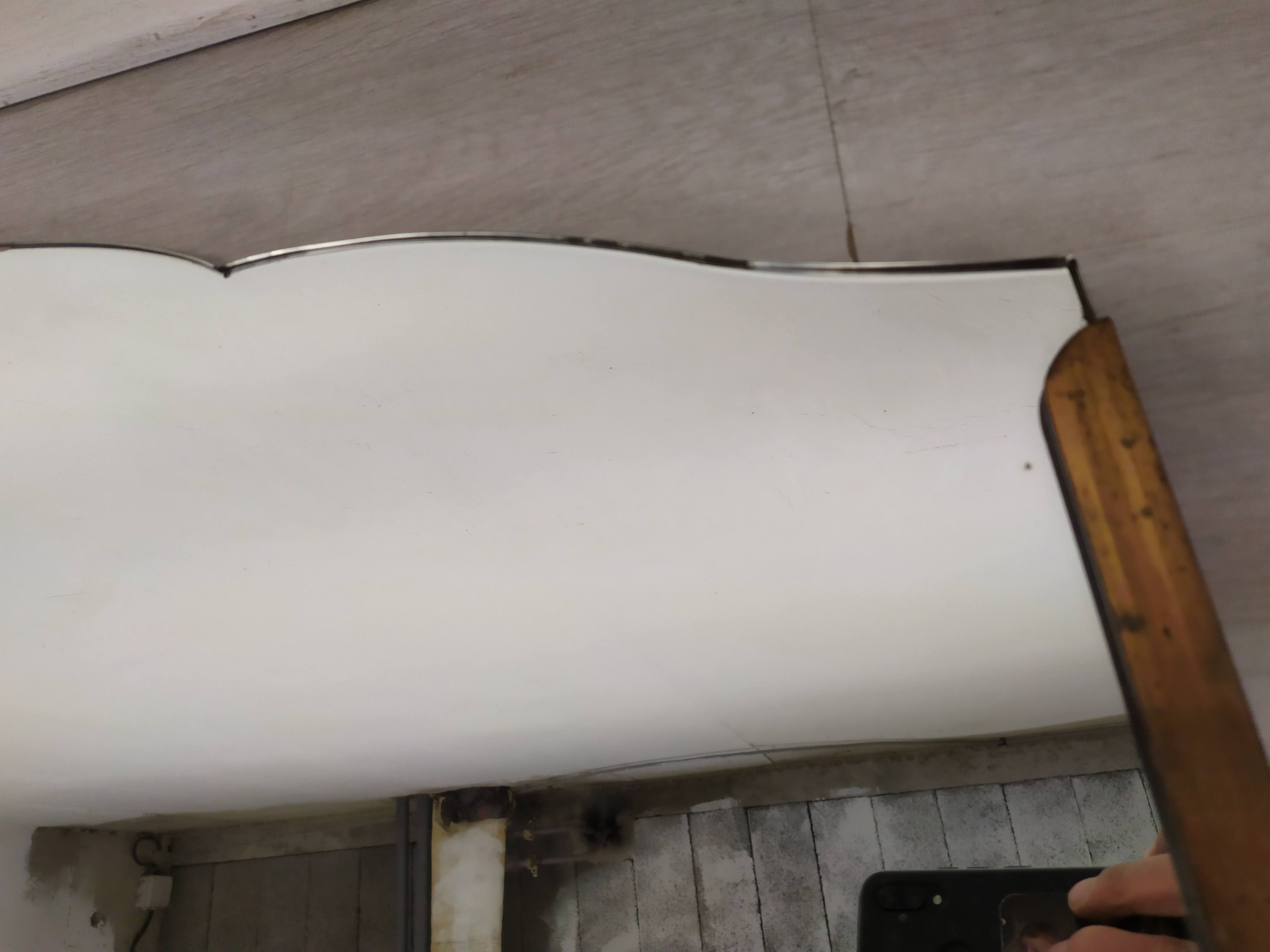 Art Deco brass mirror