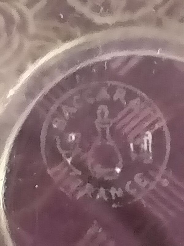 Vase art déco cristal signé Baccarat