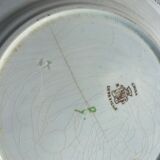 Lot of 6 flat plates Lunéville flower decoration