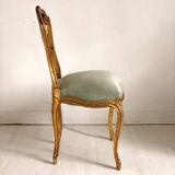 Chaise en bois sculpté et doré Époque Napoléon III