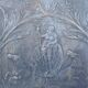 Old fireplace plate poseidon