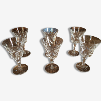 Set of 6 glasses to port Saint Louis