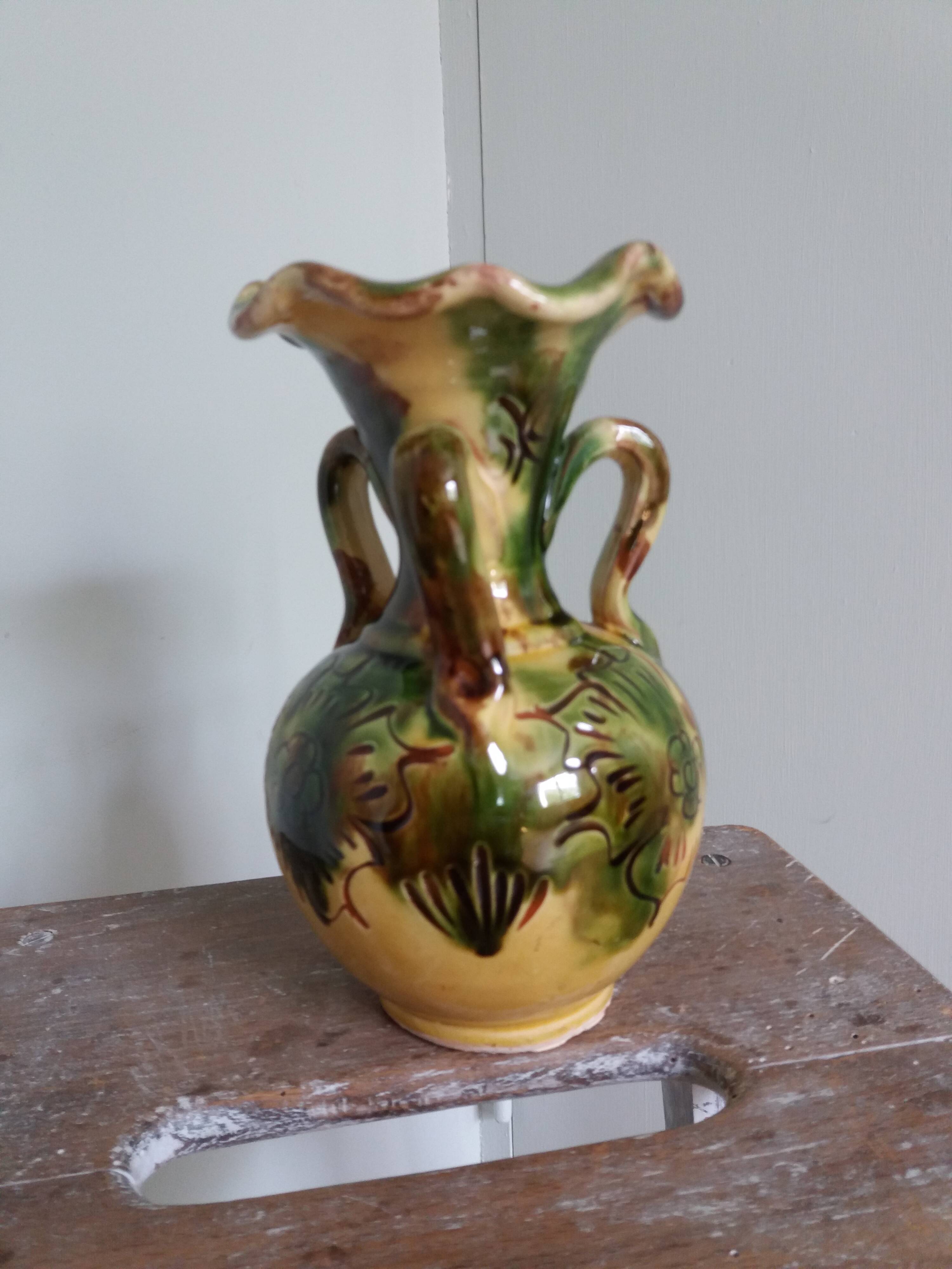 Safi Morocco ceramic vase