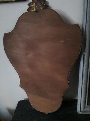 Miroir style louis XV bois doré 85x54cm