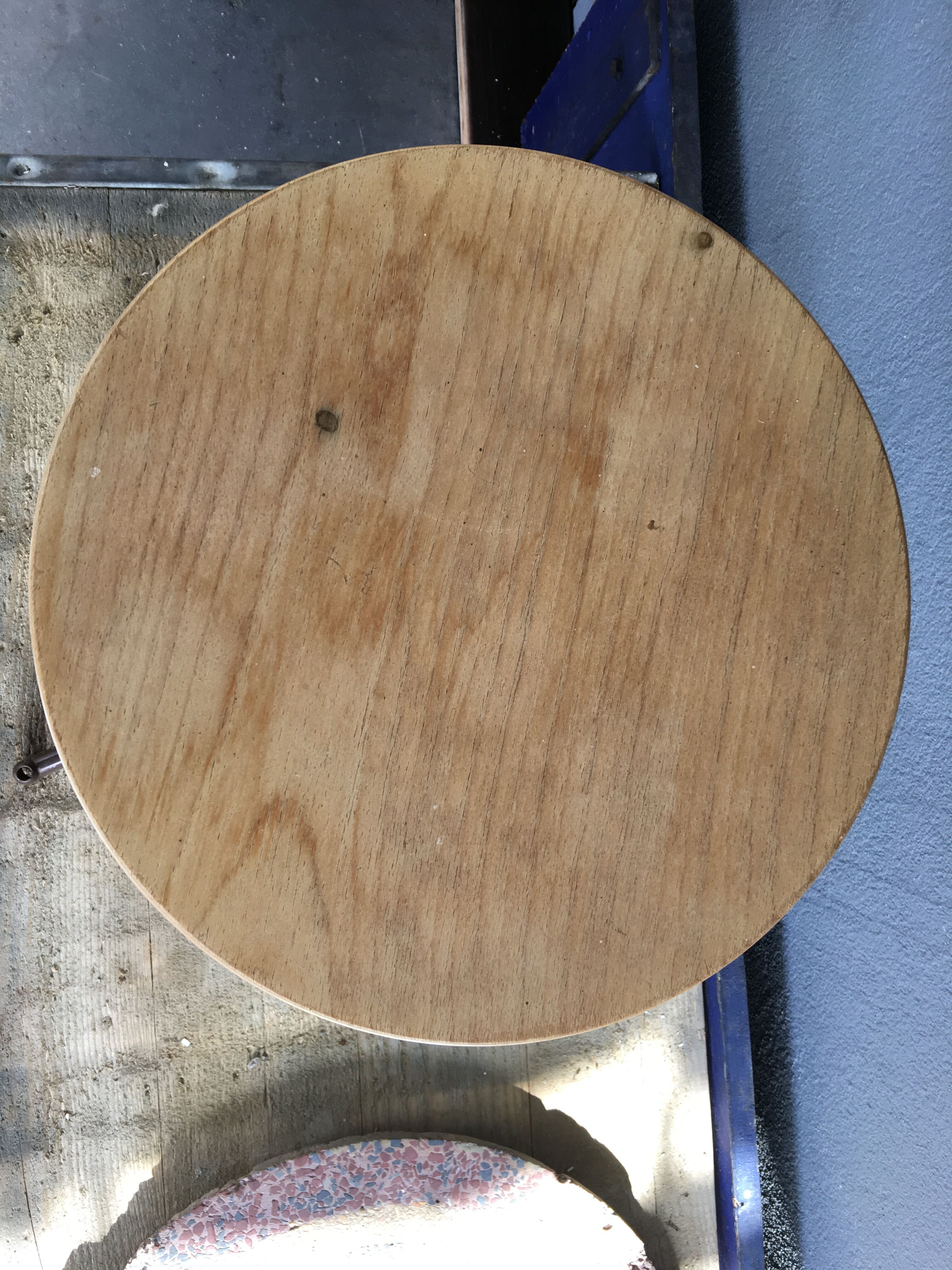 Tabouret d'atelier réglable circa 1970