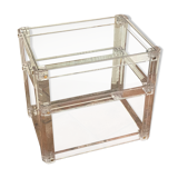 Coffee table Roche Bobois, 1970, plexiglass and glass