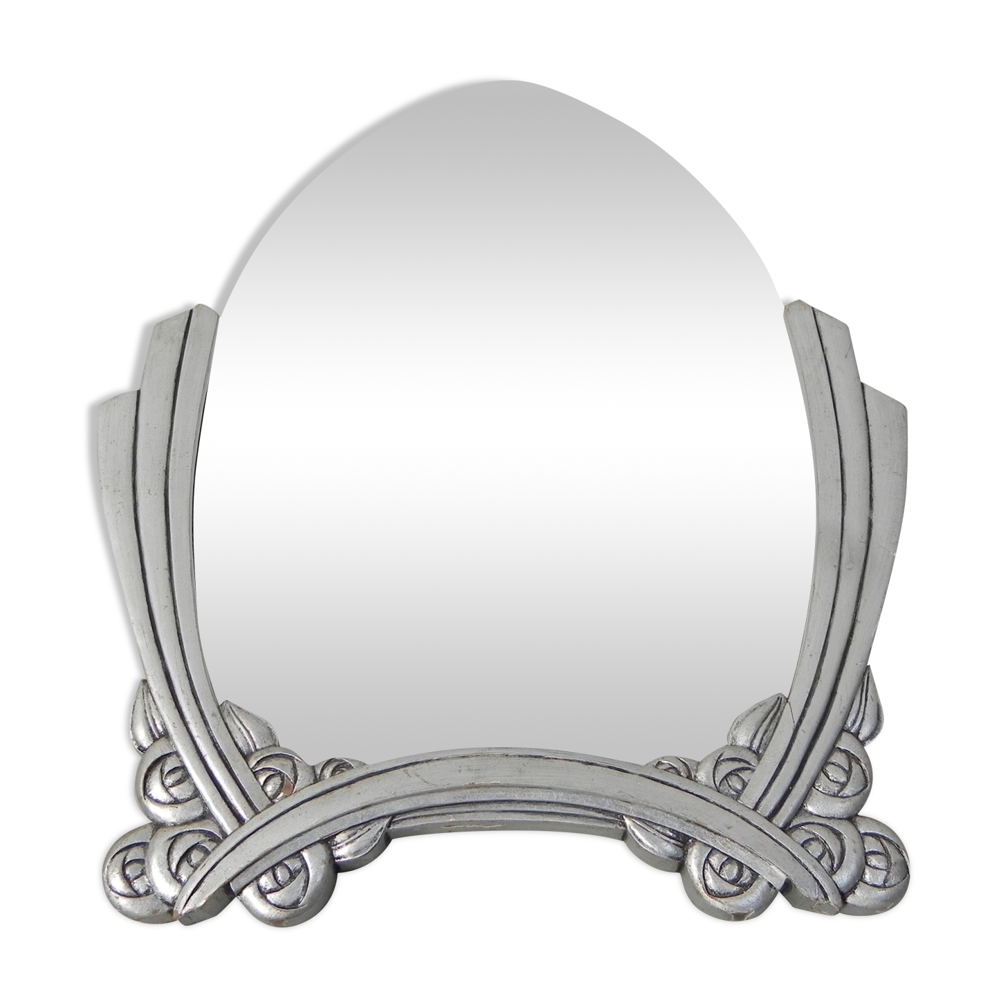 Art Deco mirror in wooden frame