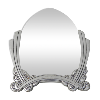 Art Deco mirror in wooden frame