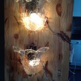 Pair of vintage Murano glass sconces, 70s