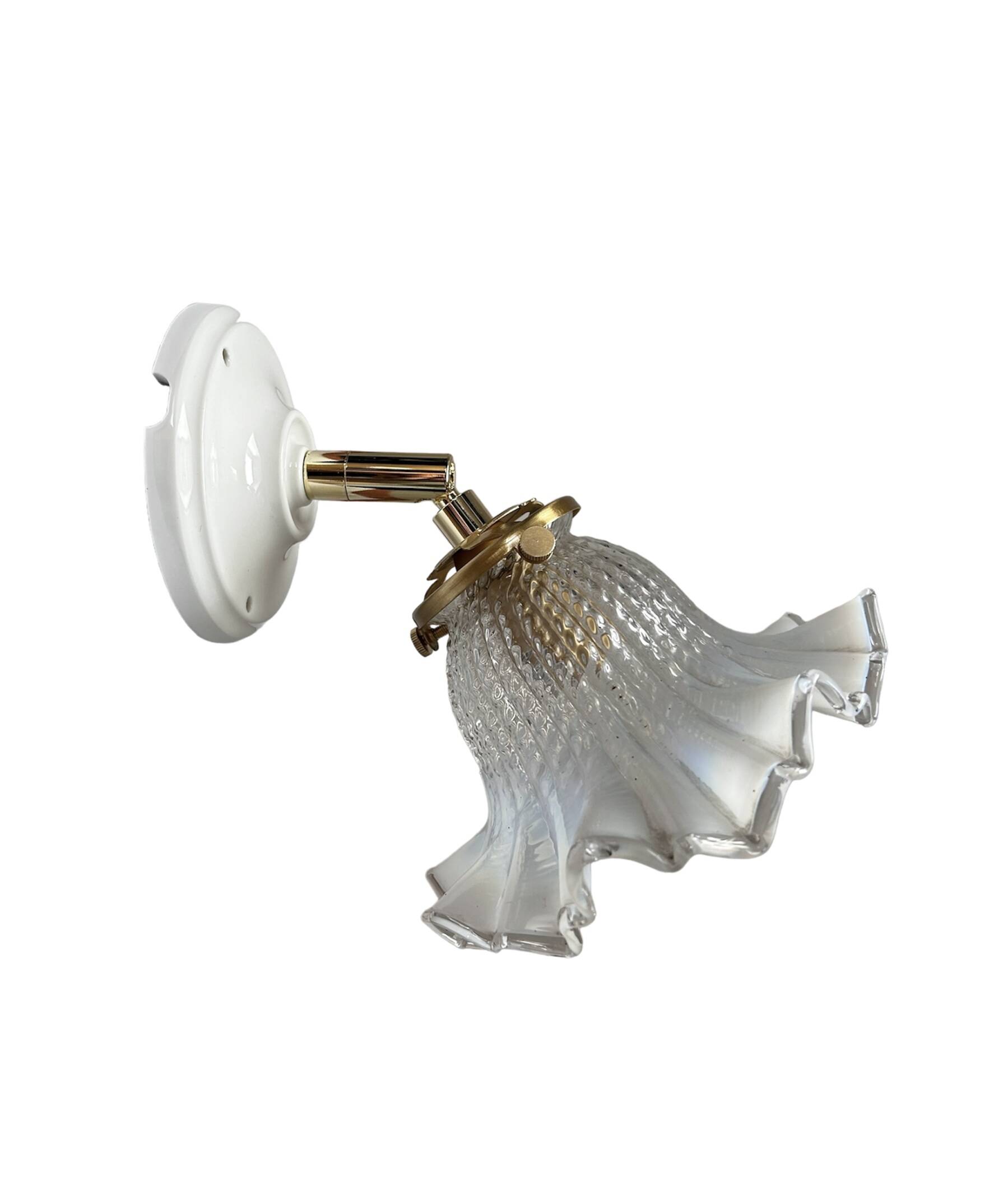 Art Deco tulip wall light