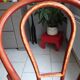 Curved wood bistro chair