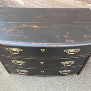 Alsatian curved chest of drawers XVIIIth patinated