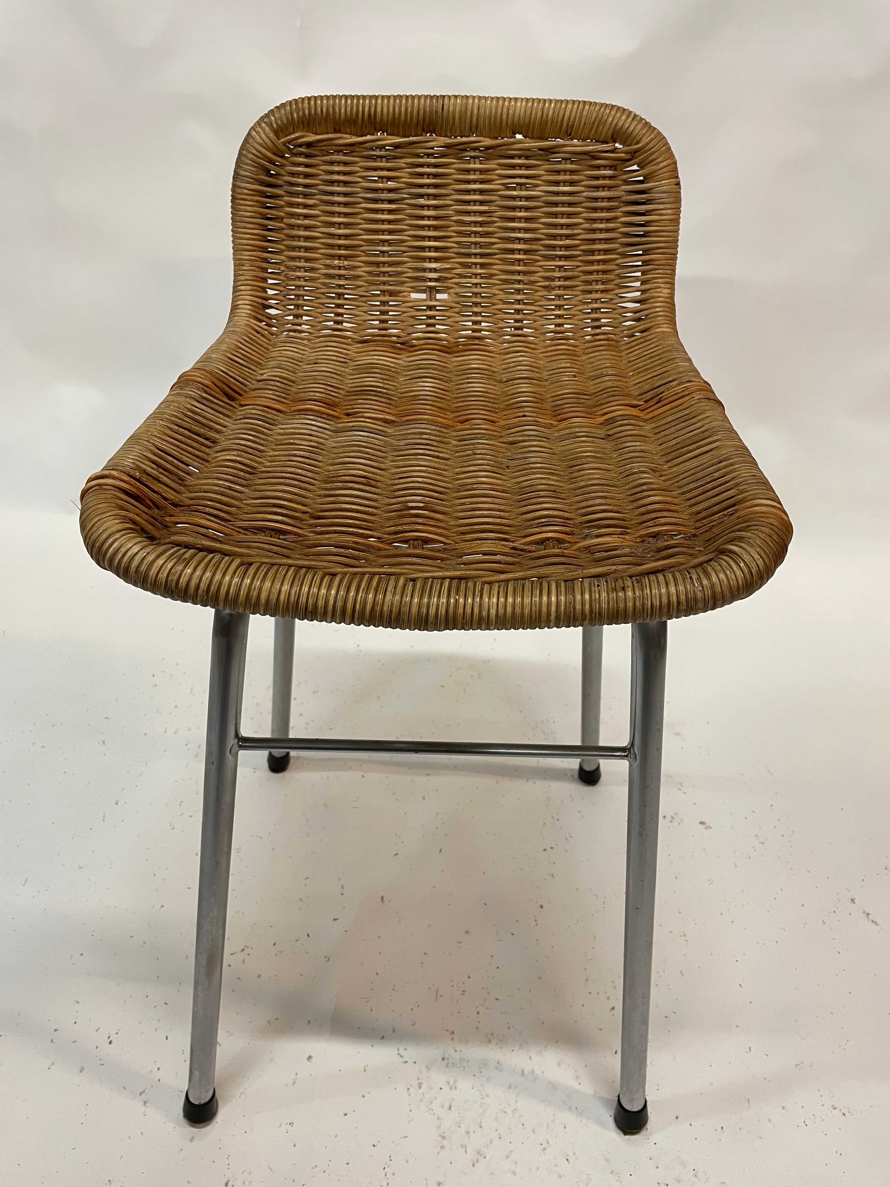 Vintage stool barstool Dirk van Sliedregt Rohe Noordwolde