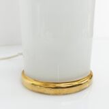 Lamp base in white opaline glass, Uno & Östen Kristiansson for Luxus Su