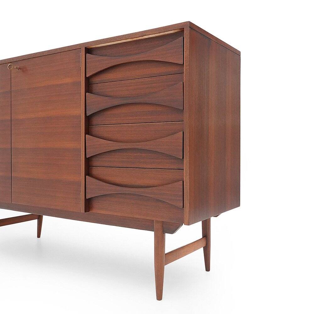 Mahogany sideboard with drawers, 1950s