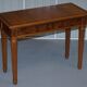 Pair of console tables David Linley 1993 walnut burr