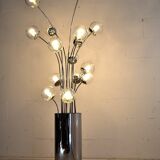 Mid-Century Modern Chrome Italian Floor Lamp by Lumi